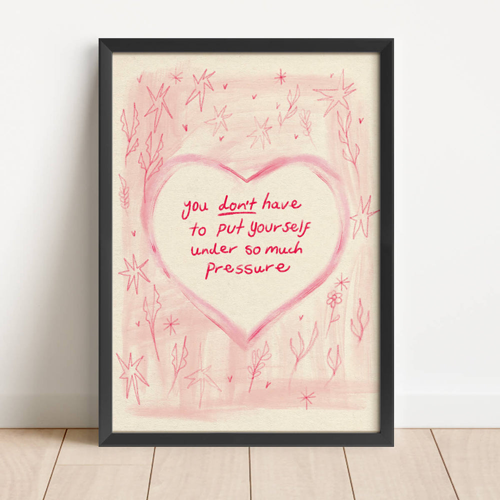 Utsätt inte dig själv under så mycket press